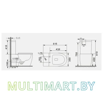 Унитаз Gid Tr2177 (белый) картинка 9